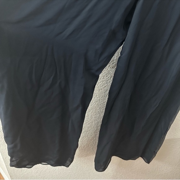 Anne Namba Designs Silk Wide Leg Double Layer Pant 
size small - Picture 7 of 9